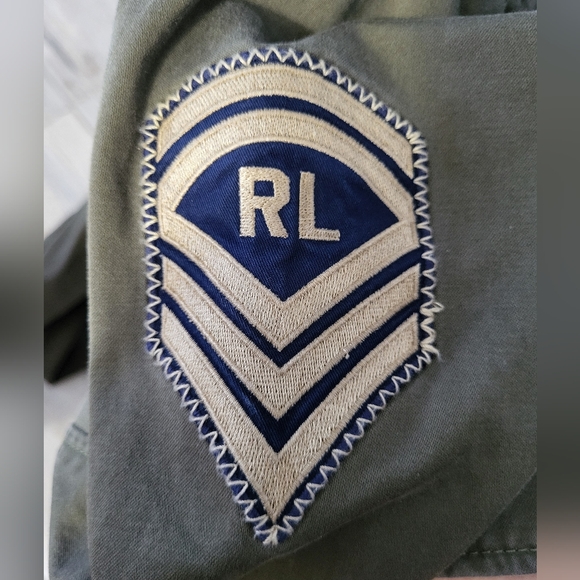 Ralph Lauren Polo Blue Label Military Style Twill Moto Jacket Womens Size Small - Picture 8 of 11